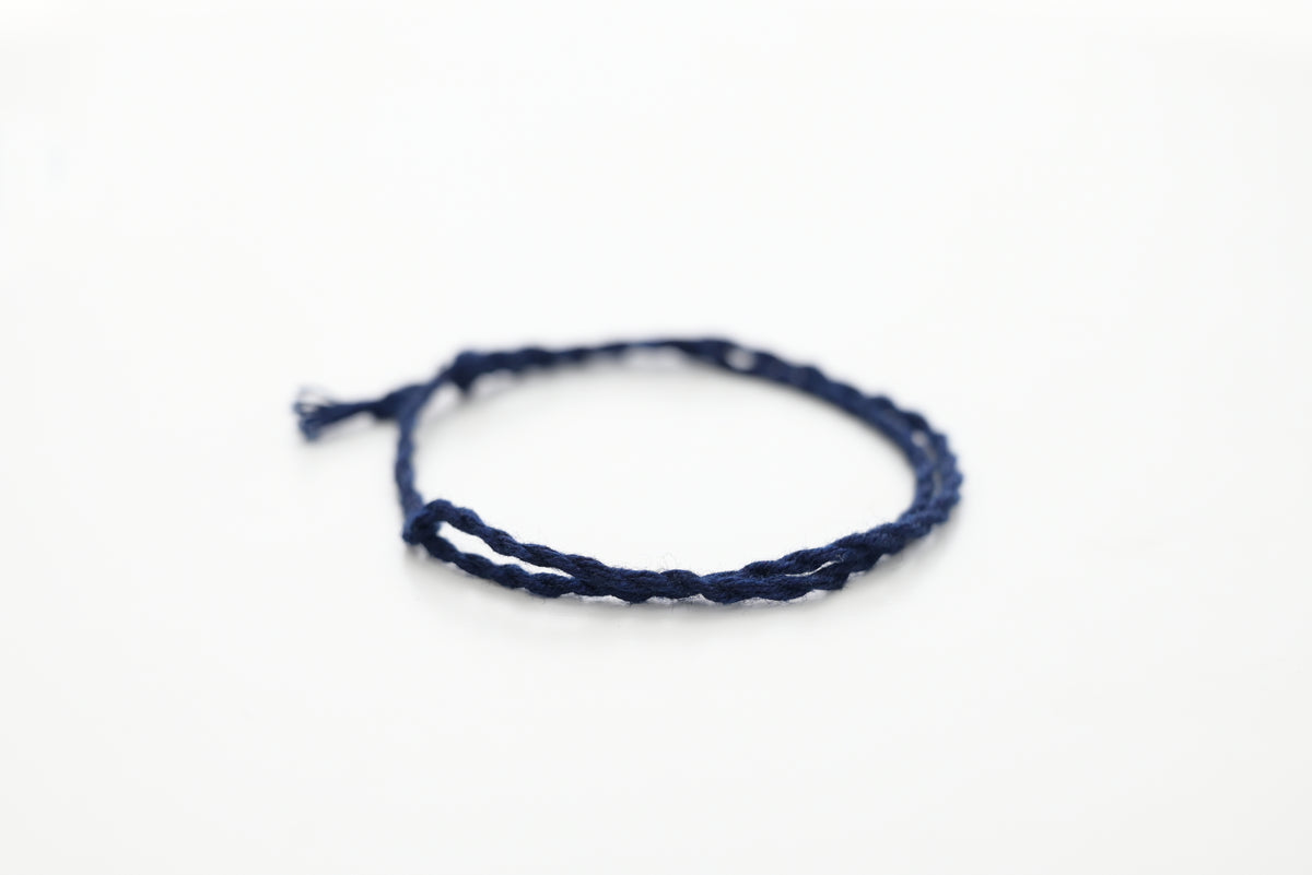 藍染糸ブレスレット｜Royal Blue 濃紺